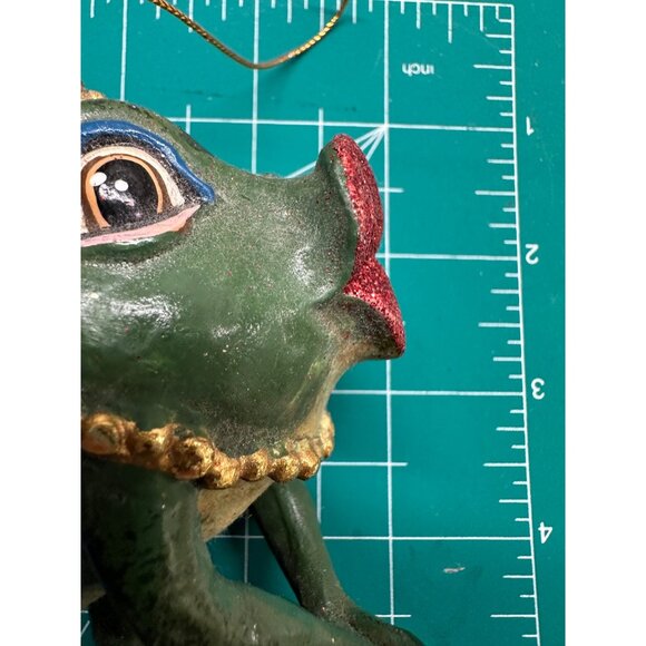 Kathrine Collections Whimsical Frog Hanging Ornament Crown Prince Collectible - Picture 14 of 15